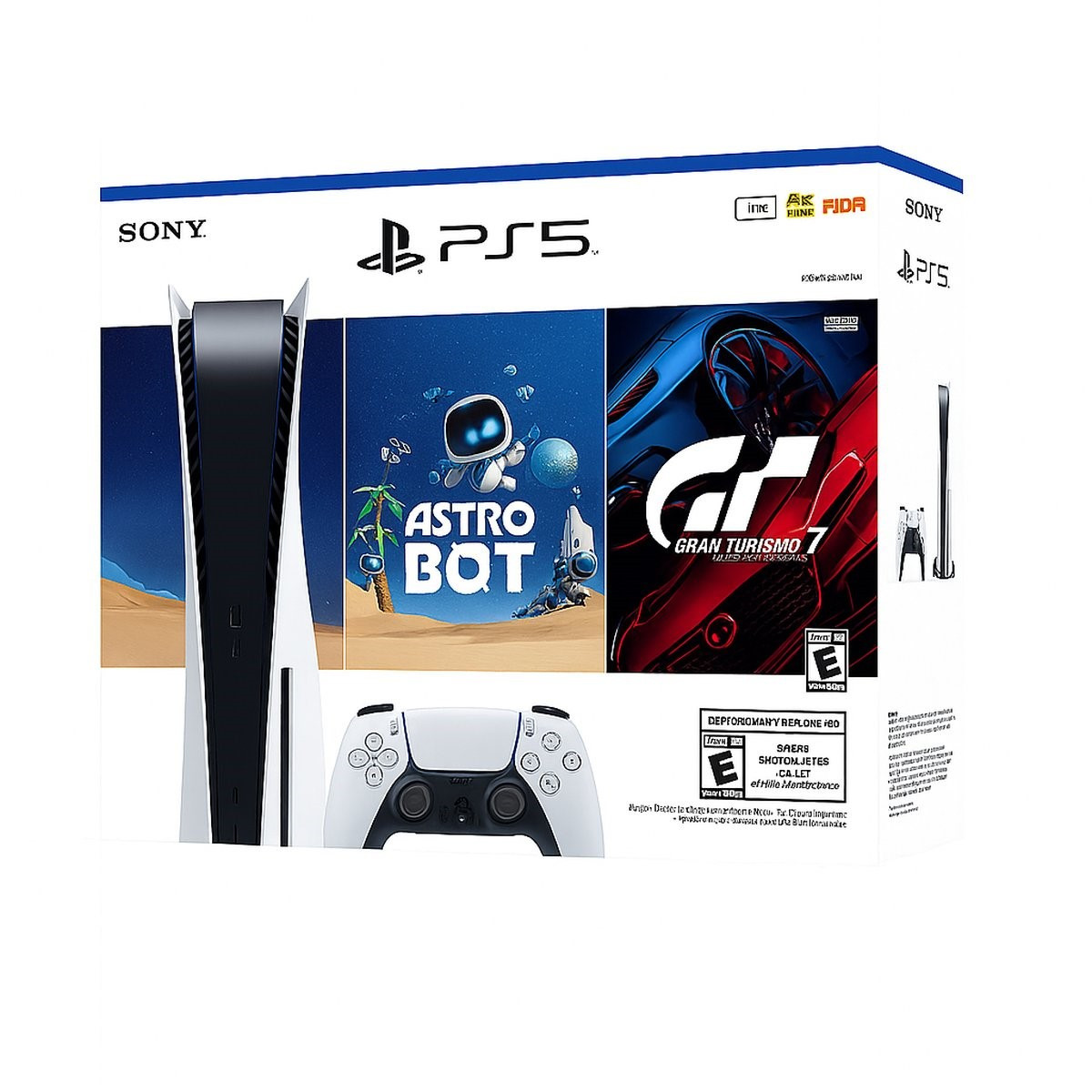 PlayStation 5 Slim Standar, 2 Juegos, Astro Bot y  GTA Gran Turismo 7