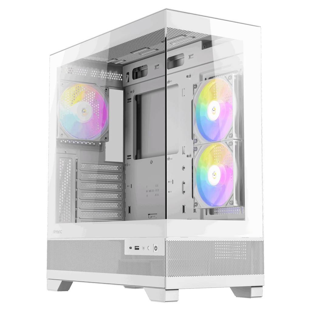 Gabinete Gamer Antec CX700, ARGB, Vidrio Templado, 3 Fanes Blanco