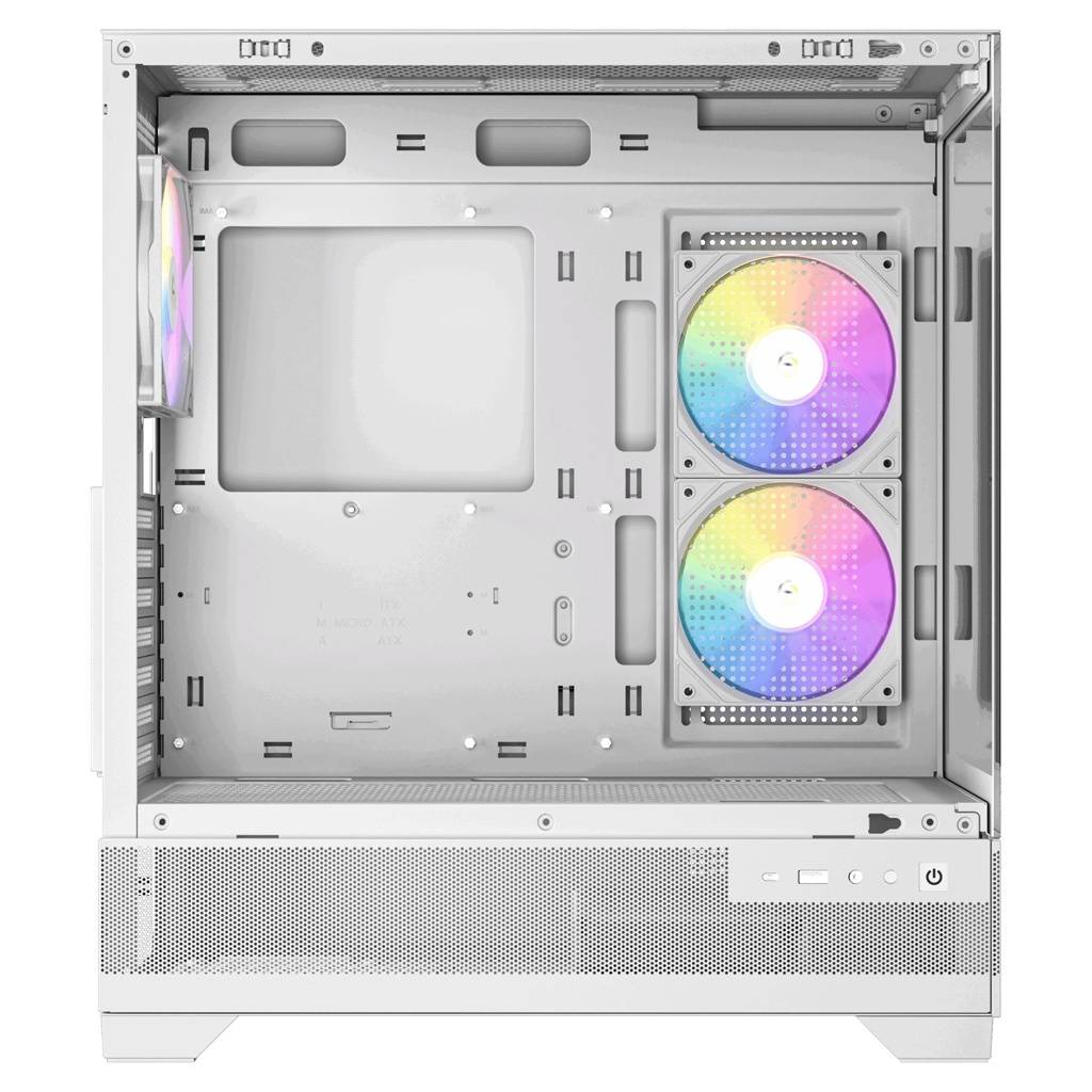 Gabinete Gamer Antec CX700, ARGB, Vidrio Templado, 3 Fanes Blanco