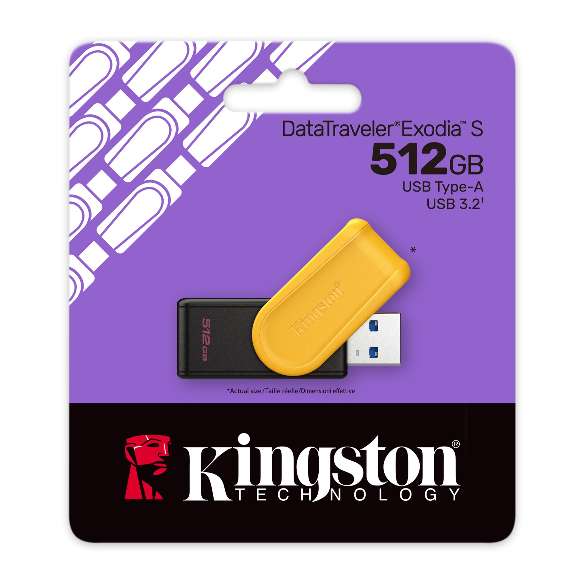 Pendrive Kingston 512GB Flash USB DataTraveler Exodia S, USB-A