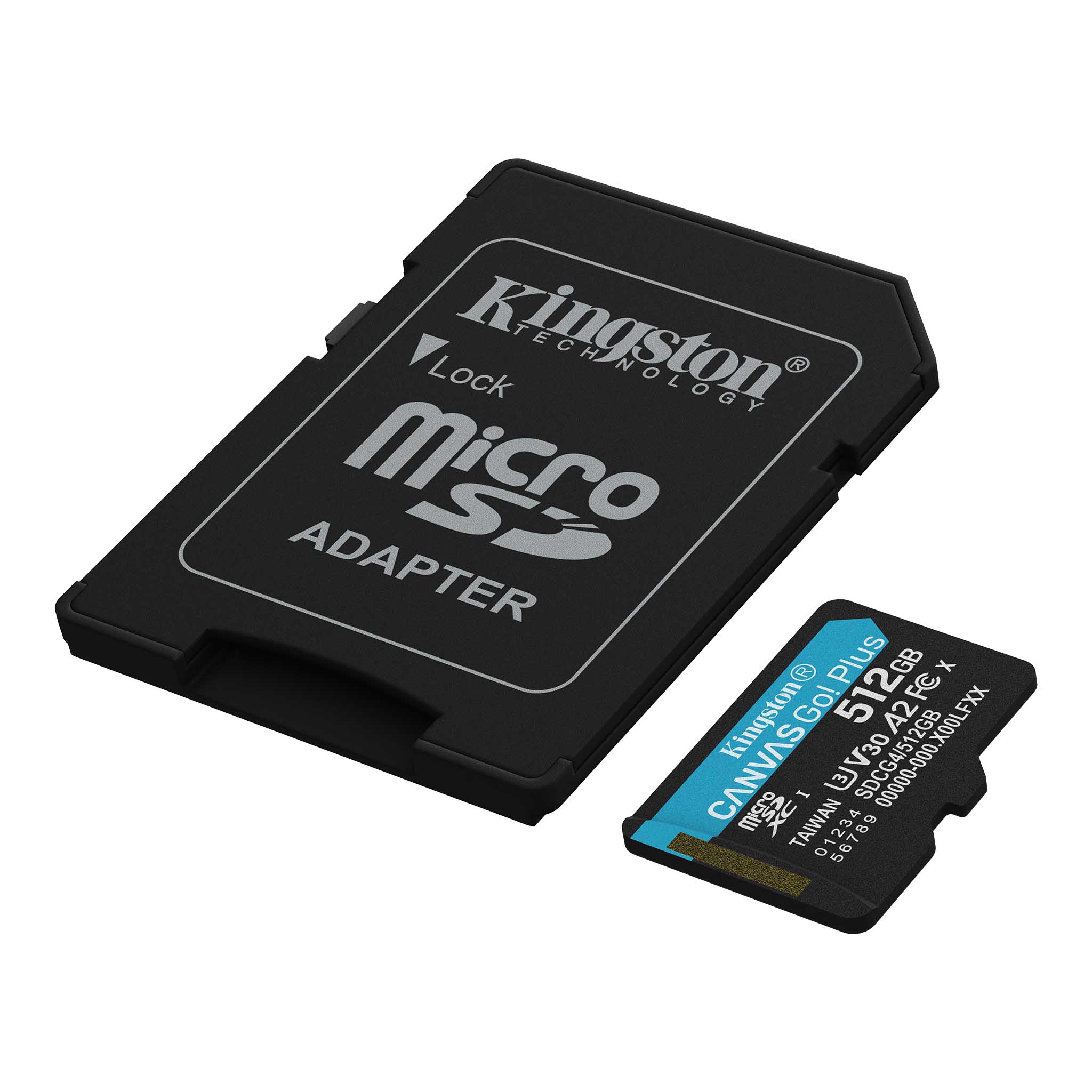 Memoria MicroSD Kingston 512 GB Canvas Go Plus G4 C/Adap