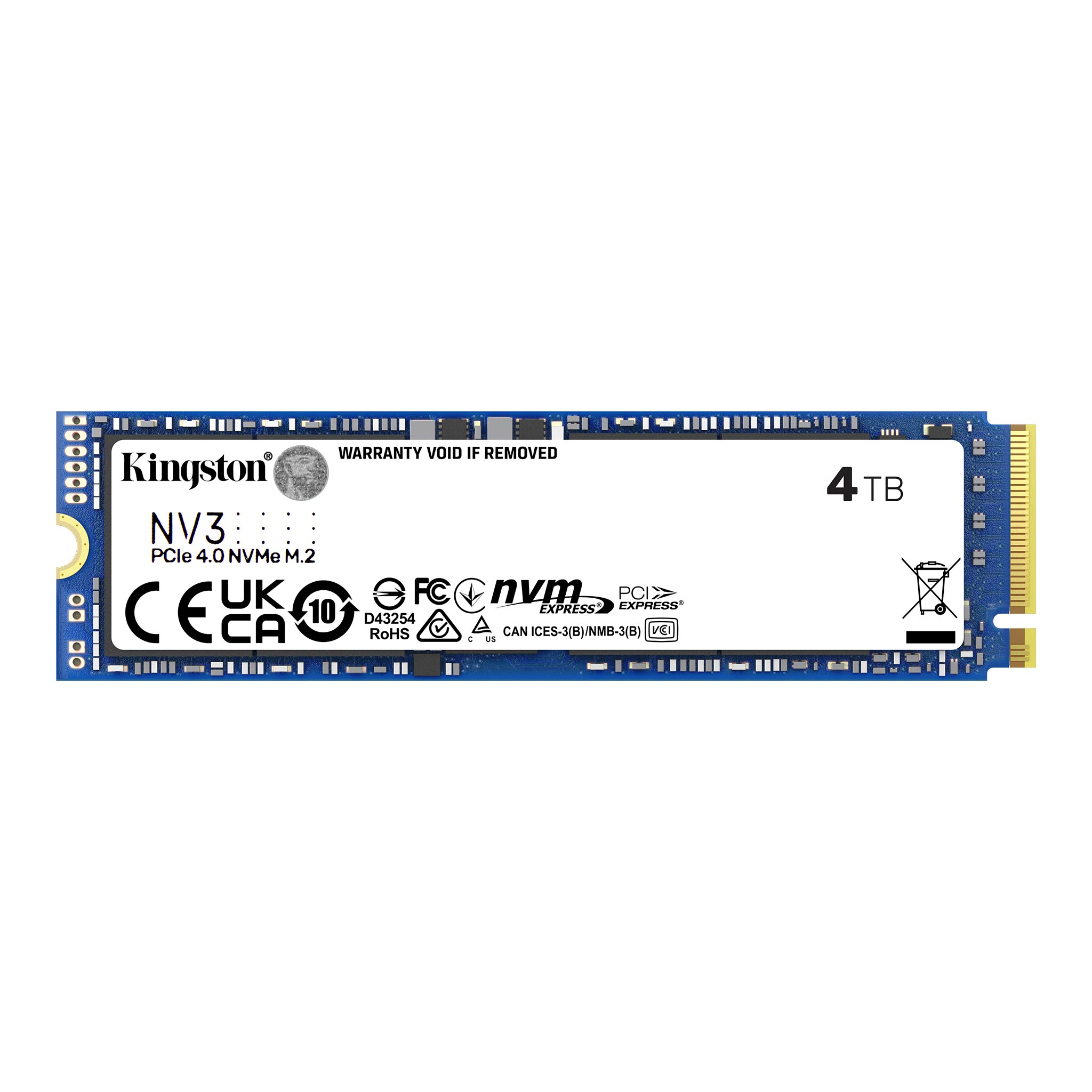 Unidad SSD Kingston 4000Gb NV3 PCIe 4.0 NVMe M2 2280