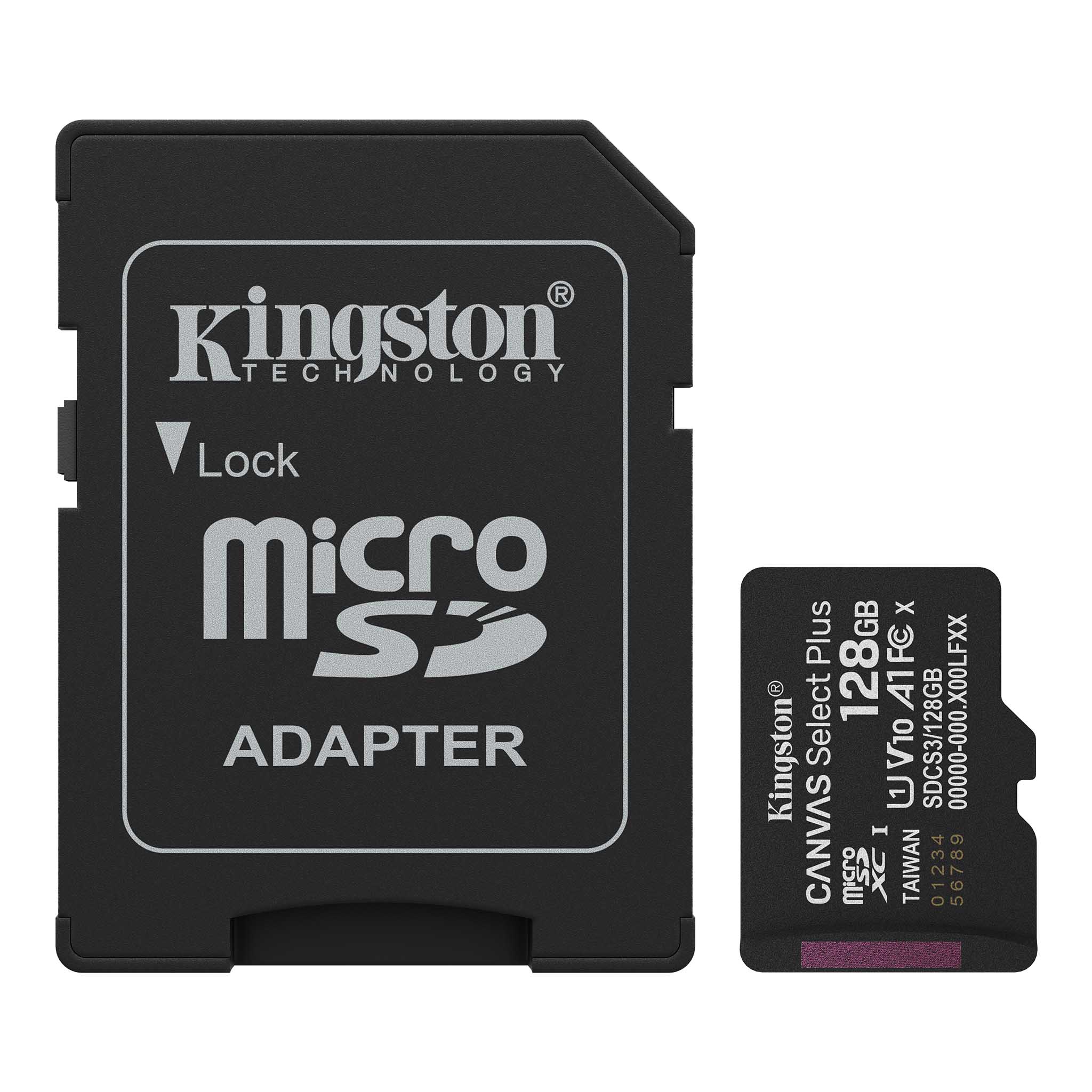 Tarjeta Memoria Micro Sd Kingston Canvas Select Plus 128gb