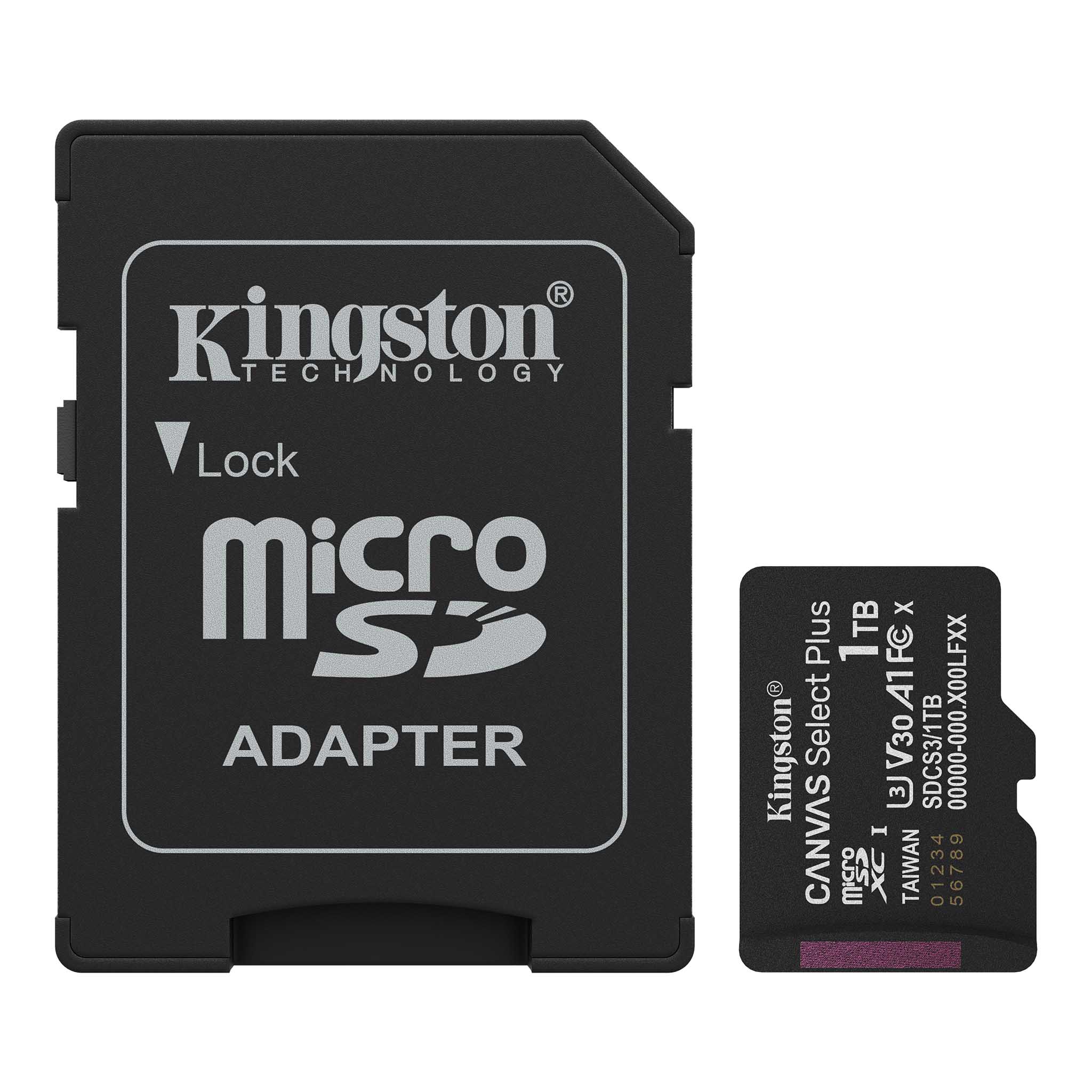 Tarjeta Memoria Micro Sd Kingston Canvas Select Plus 1TB