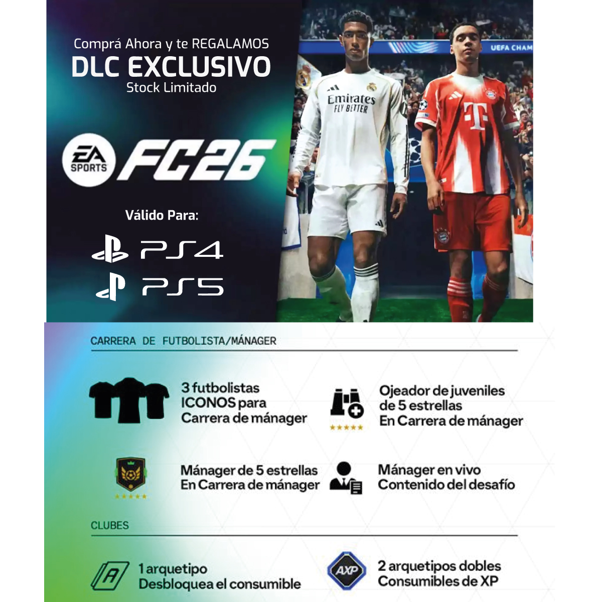Videojuego PS4 FC 26 EA Sports Latam PS4 (Juego Físico)