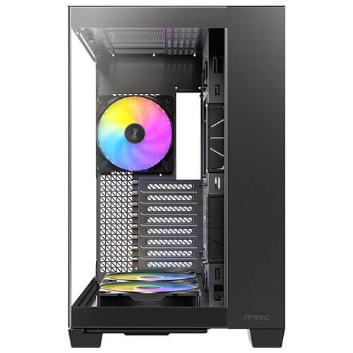 Gabinete Antec C8 ARGB negro, Torre completa, 464 x 303 x 476 mm, Acero + Plástico + Vidrio, Soporte de placa base E-ATX (280 mm), ATX, M-ATX, ITX