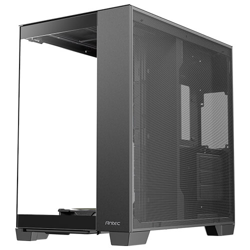 Gabinete Antec C8 ARGB negro, Torre completa, 464 x 303 x 476 mm, Acero + Plástico + Vidrio, Soporte de placa base E-ATX (280 mm), ATX, M-ATX, ITX