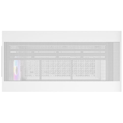 Gabinete Antec C7 ARGB blanco, Diseño con vista panorámica de 270°, enfriamiento vertical, 3 ventiladores inversores ARGB PWM de 120mm y 1 ventilador ARGB PWM de 140mm preinstalados
