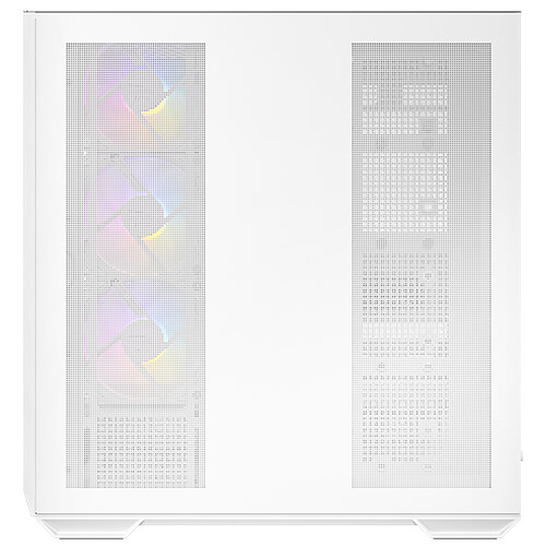 Gabinete Antec C7 ARGB blanco, Diseño con vista panorámica de 270°, enfriamiento vertical, 3 ventiladores inversores ARGB PWM de 120mm y 1 ventilador ARGB PWM de 140mm preinstalados