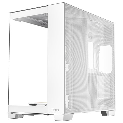 Gabinete Antec C8 ARGB blanco, Torre completa, 464 x 303 x 476 mm, Acero + Plástico + Vidrio, Soporte de placa base E-ATX (280 mm), ATX, M-ATX, ITX