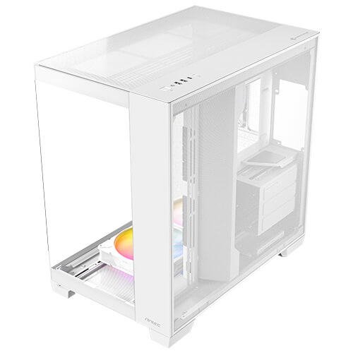 Gabinete Antec C8 ARGB blanco, Torre completa, 464 x 303 x 476 mm, Acero + Plástico + Vidrio, Soporte de placa base E-ATX (280 mm), ATX, M-ATX, ITX