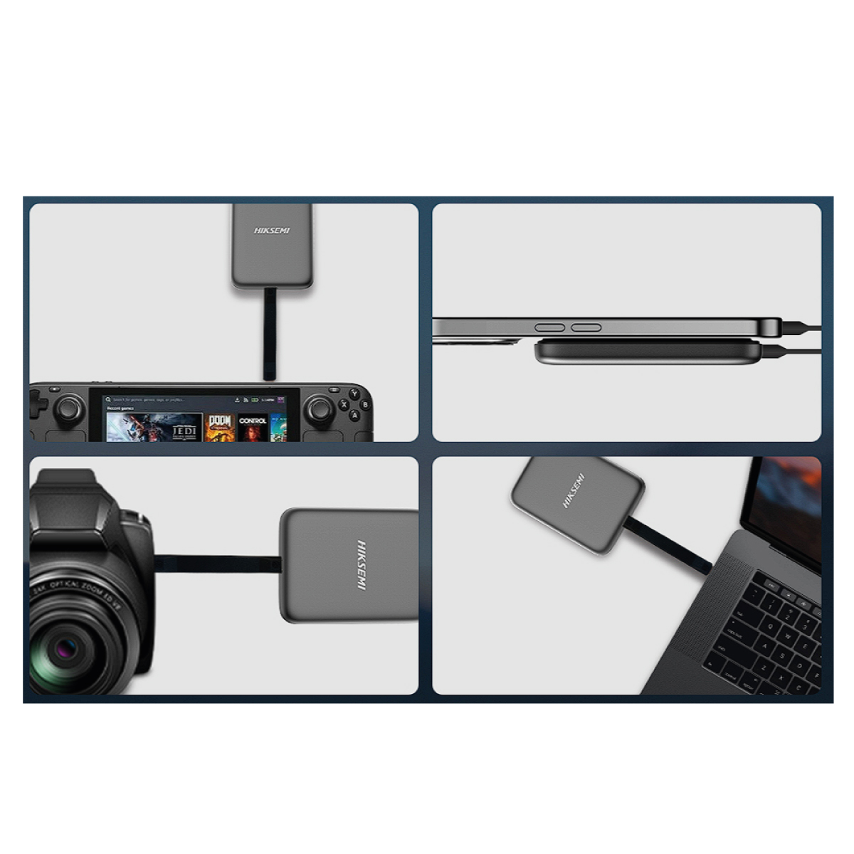 Unidad de Estado Sólido Portátil Hiksemi 2TB Elite 9, Lectura: 2000MB/s Escritura: 1850MB/s