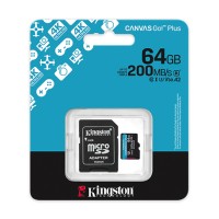 Tarjeta de Memoria MIcro SD Kingston 64GB CANVAS GO PLUS G4