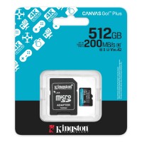 Memoria MicroSD Kingston 512 GB Canvas Go Plus G4 C/Adap