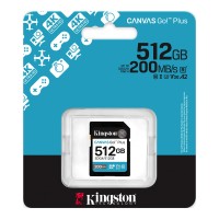 Memoria SD Kingston 512 GB Canvas Go Plus 200Mb/s