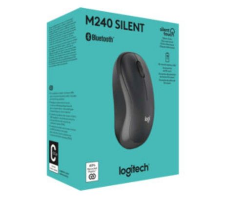 LOGITECH MOUSE M240 SILENT GRAPHITE INALÁMBRICO + BT