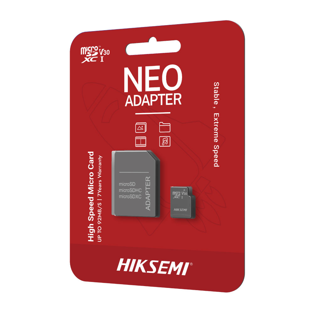 Memoria Micro SD Hiksemi Neo 256GB Class10 con Adaptador