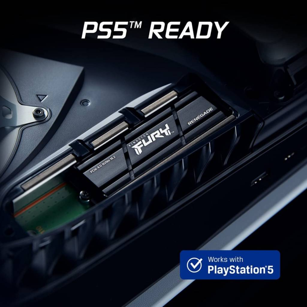Disco Sólido SSD 1Tb Kingston FURY Renegade M.2 NVMe C/Disipador