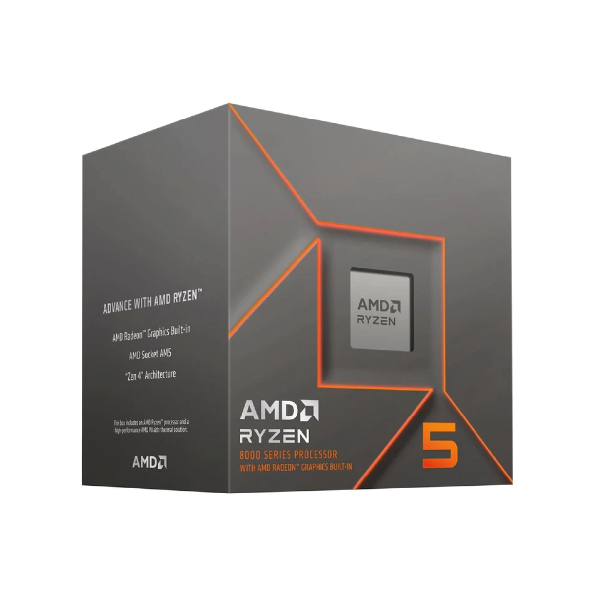 Procesador AMD Ryzen 5 8600G, 6 Nucleos, 12 Hilos, Gr�ficos Radeon 760M, Socket AM5