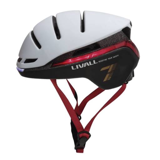 Casco Inteligente LED para Bicicletas o Scooter Livall EVO21, Talla M, Snow