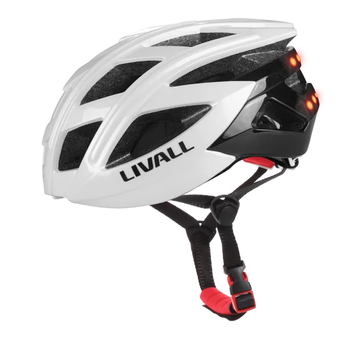 Casco Inteligente Livall BH60 Neo, Leds, SOS Alerta, Bluetooth, Blanco