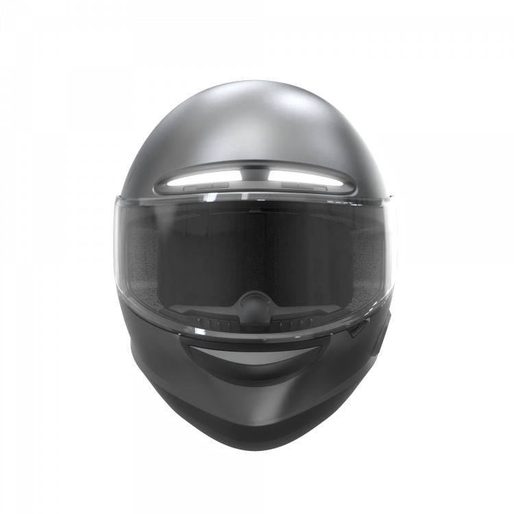 Casco Inteligente Livall MC1, GPS, Leds, Control de Voz, Alerta SOS, Bluetooth,Talle L, Gris