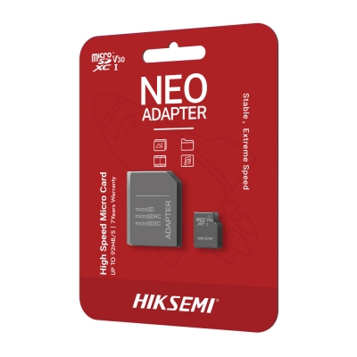 Memoria Micro SD Hiksemi Neo 256GB Class10 con Adaptador
