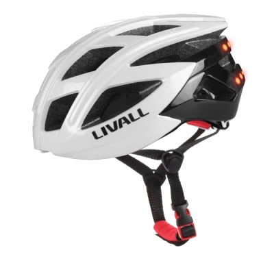 Casco Inteligente Livall BH60 Neo, Leds, SOS Alerta, Bluetooth, Blanco