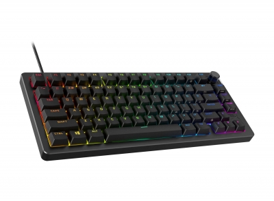 Teclado Gamer HyperX Alloy Rise 75, Ultrapersonalizable, Sensor de luz, Teclas Intercambiables, Control de Volumen