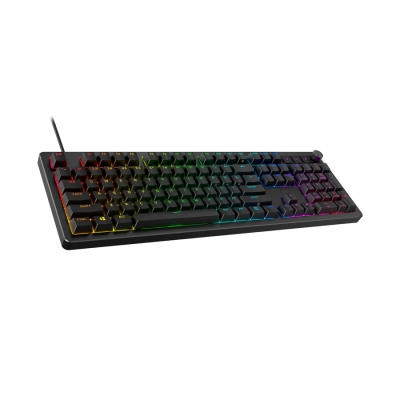 Teclado Gamer HyperX Alloy Rise, RGB, Ultrapersonalizable, Sensor de luz, Teclas Intercambiables, Control de Volumen